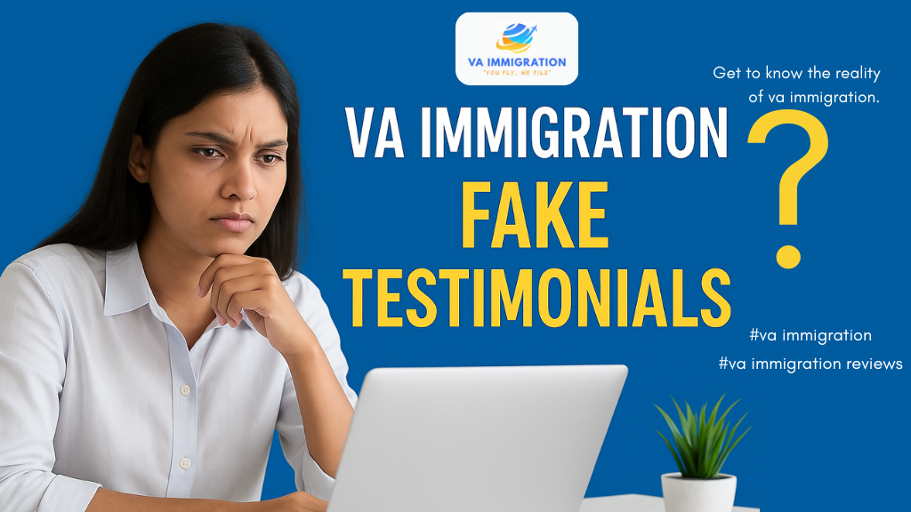 va immigration fake testiminials